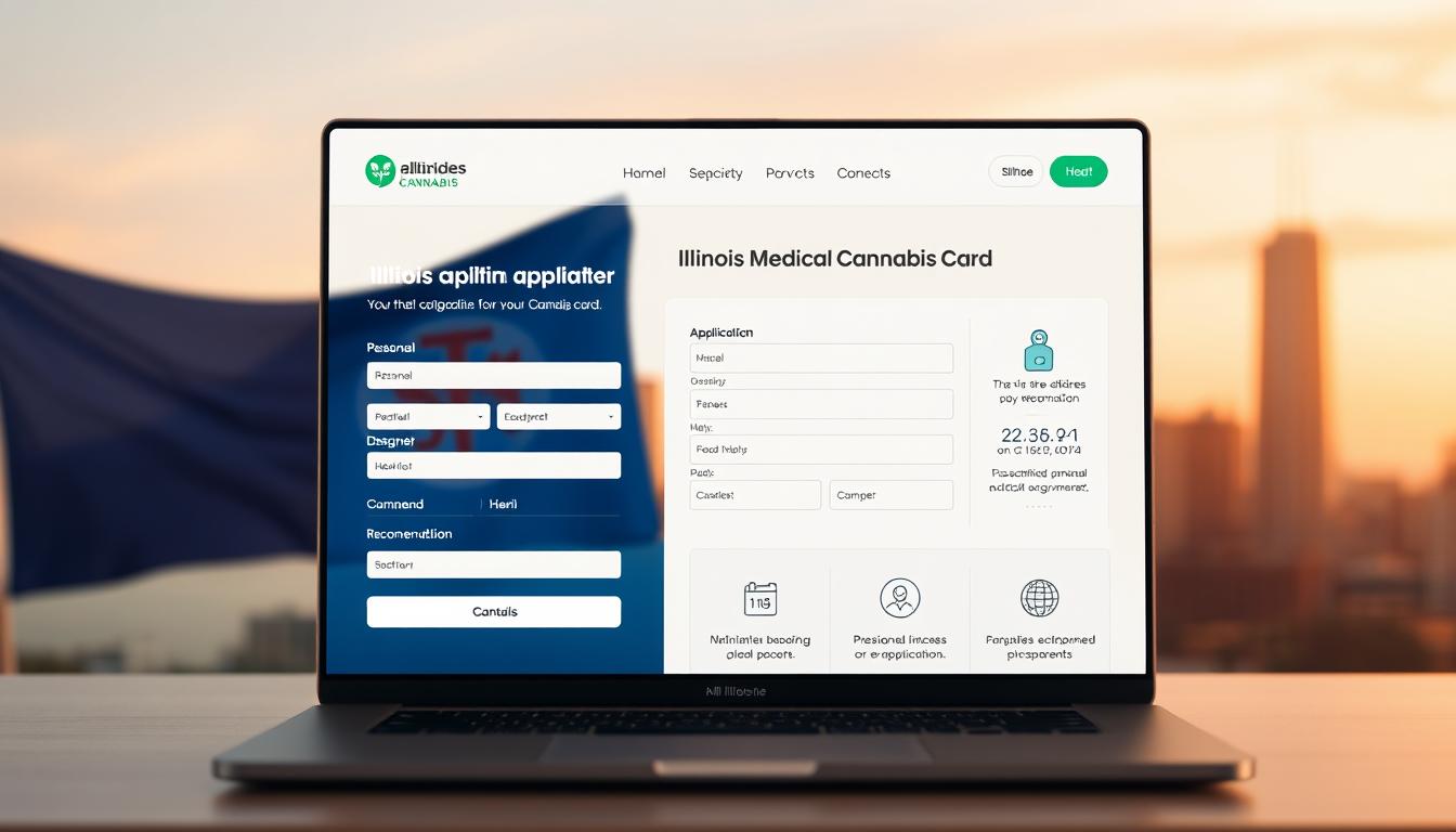 Can I apply for a medical marijuana card online in Illinois?